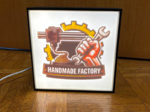 Individuelle LED Logo Leuchtbox – personalisierbar mit deinem Wunschmotiv