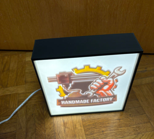 Individuelle LED Logo Leuchtbox – personalisierbar mit deinem Wunschmotiv